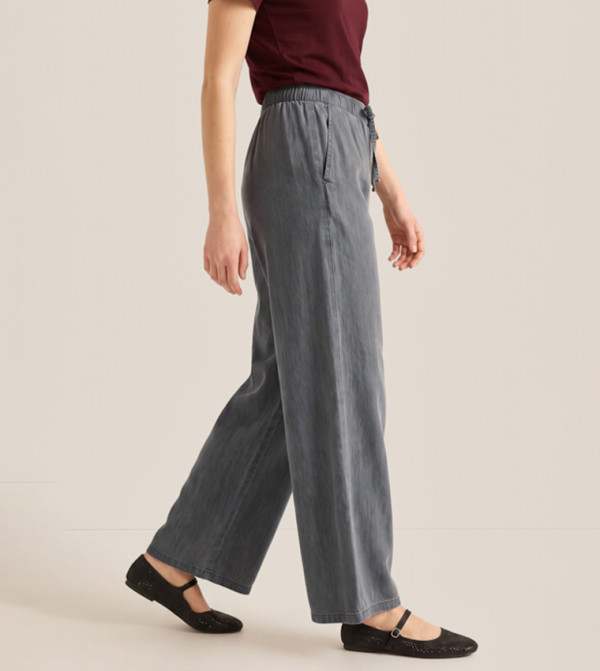 R&B Wide Leg Jeans - Grey Wide Leg Jeans