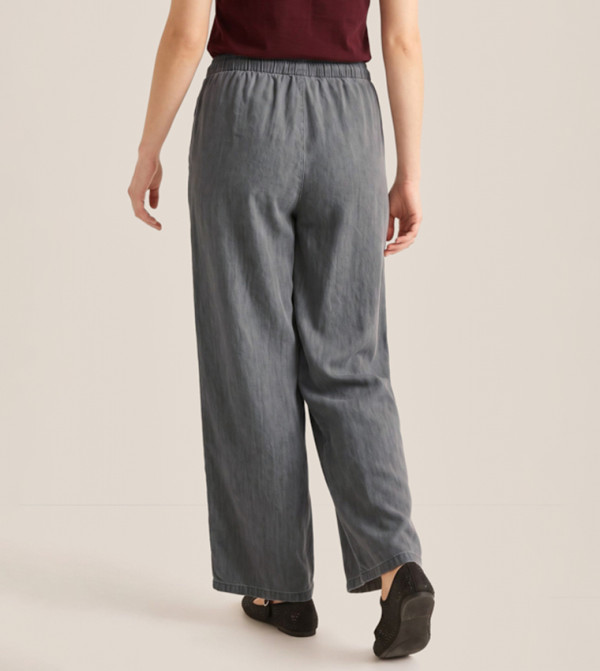 R&B Wide Leg Jeans - Grey Wide Leg Jeans