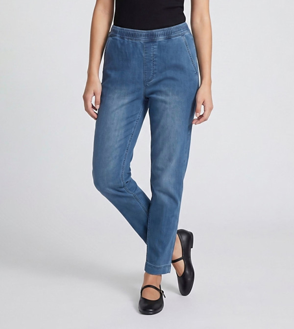 R&B Slim Fit Jeans - Mid Blue Slim Fit Jeans