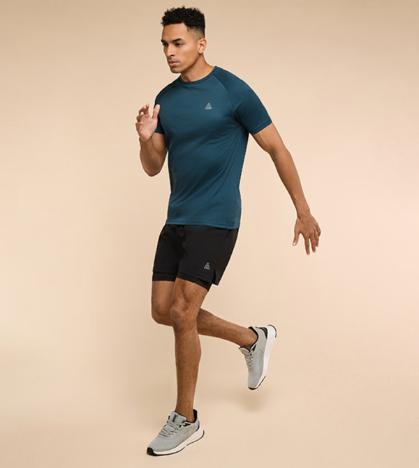 أر آند بي  ملابس رياضة - أخضر غامق  T-Shirts & Vests
