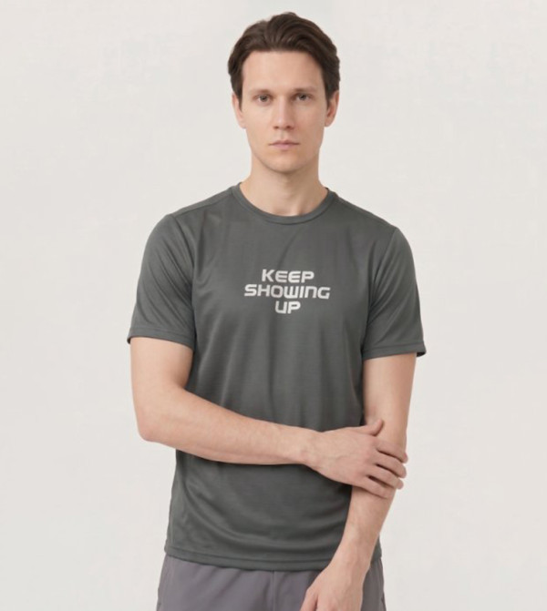 R&B  Sportswear - Grey T-Shirts & Vests