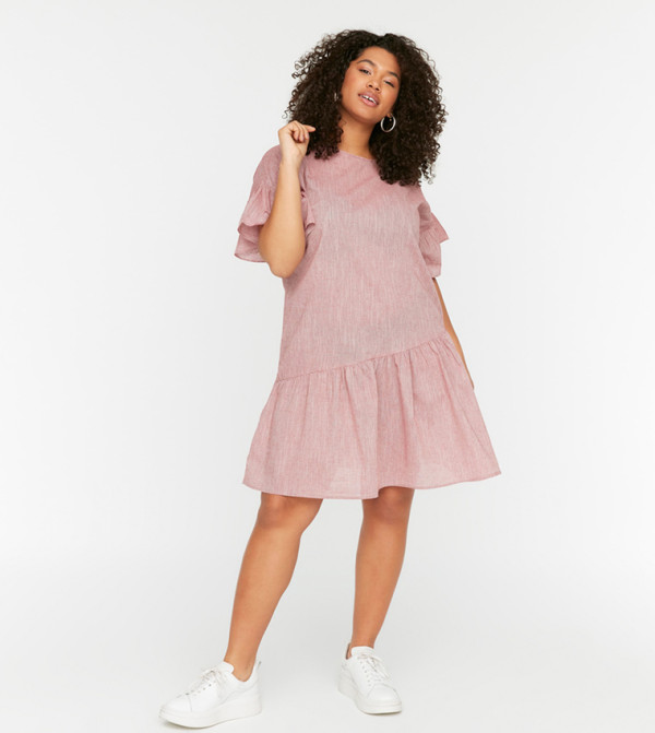 Trendyol  Plus Size - Pink Dresses