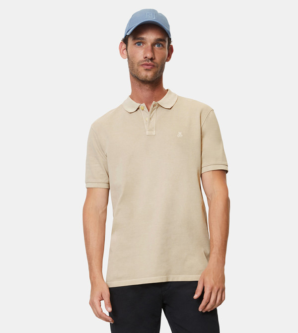 Marc O'Polo Marc O'Polo - Cream Polo T-shirts