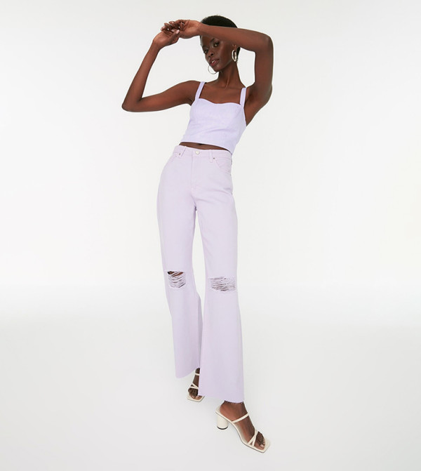 Trendyol Trendyol  - Purple Straight Jeans