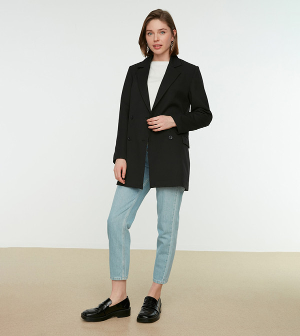 ترينديول ترينديول - أسود Biker & Bomber Jacket