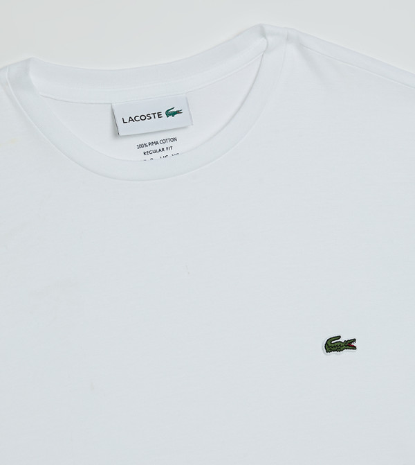 Lacoste  T-Shirts - White Casual T-Shirts