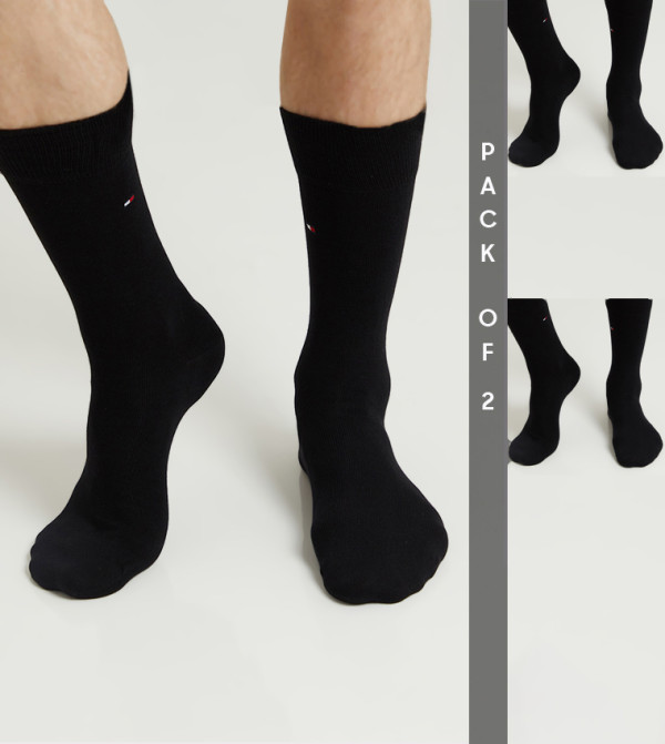 Tommy Hilfiger  - Black Crew Socks