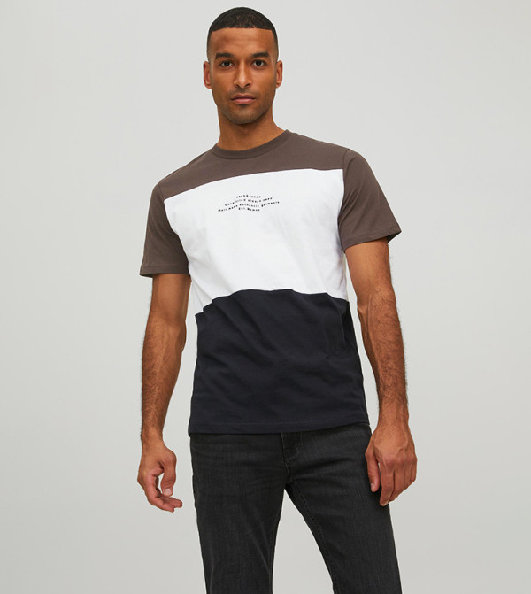 Jack & Jones Jack & Jones - Brown Casual T-Shirts
