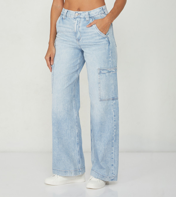 American Eagle  Flared Jeans - Blue Flared Jeans