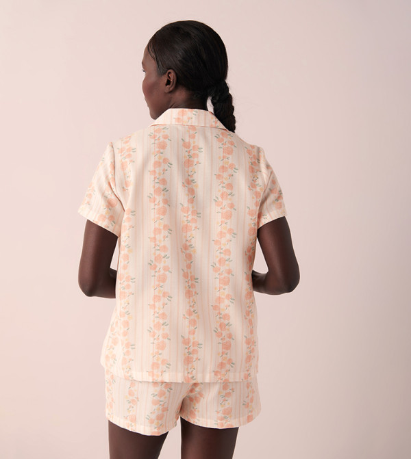 La Vie en Rose Clothing - Peach Sleep Tops & Tees