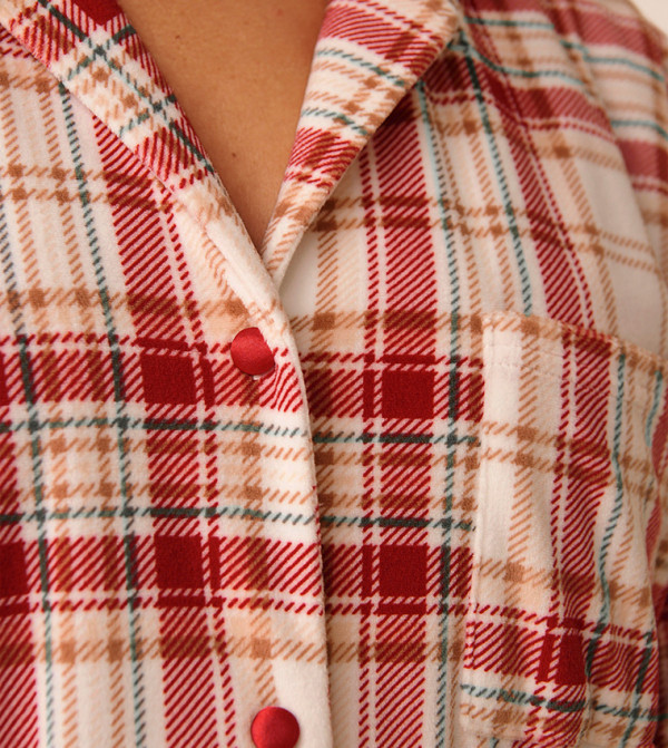 La Vie en Rose  checkered-plaid-w - Red Tops