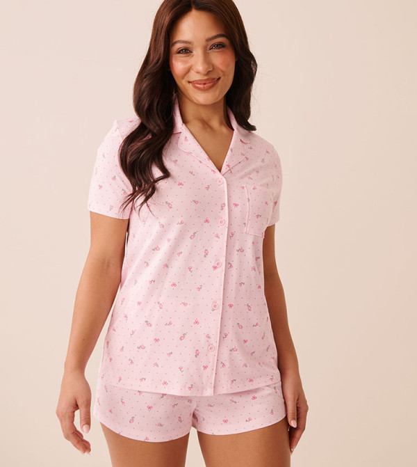 La Vie en Rose  Clothing - Pink Pyjama Set