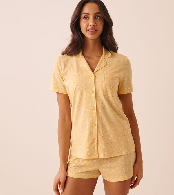 La Vie en Rose La Vie en Rose - Yellow Pyjama Set
