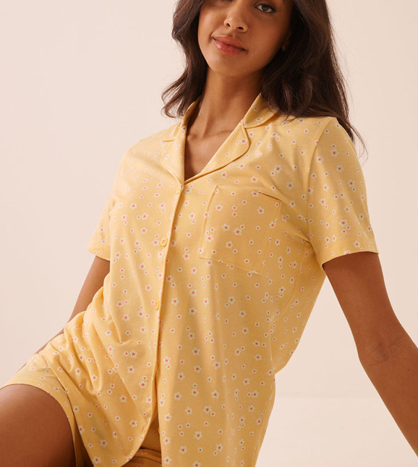 La Vie en Rose La Vie en Rose - Yellow Pyjama Set