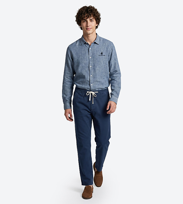 Beverly Hills Polo Club  Casual Pants - Blue Casual Pants