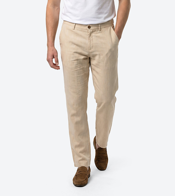 Beverly Hills Polo Club  Pants & Chinos - Sand Formal Pants
