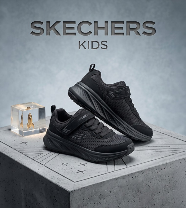Skechers Back to School - BLACK Low Top