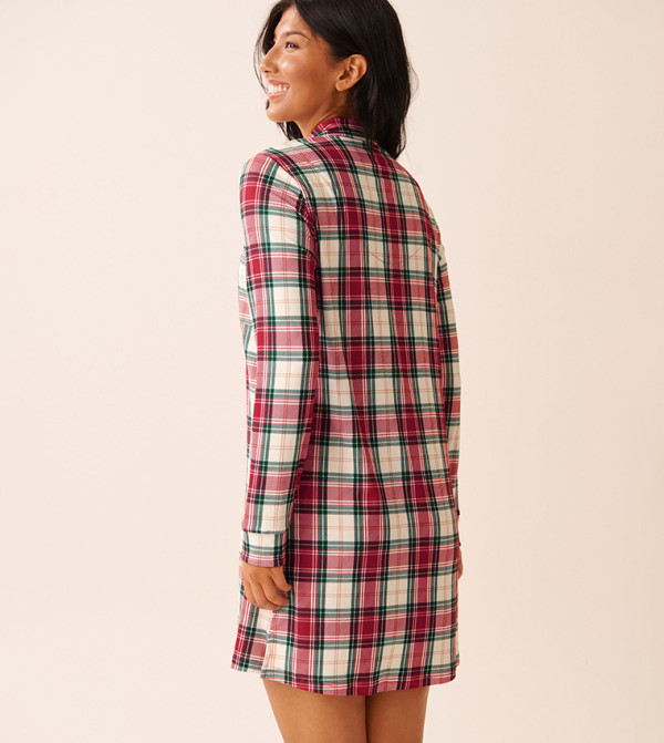 La Vie en Rose  checkered-plaid-w - Red Tops