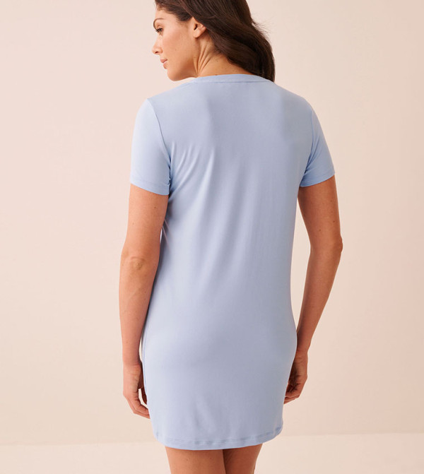 La Vie en Rose  Night Dress & Gowns - Blue Briefs