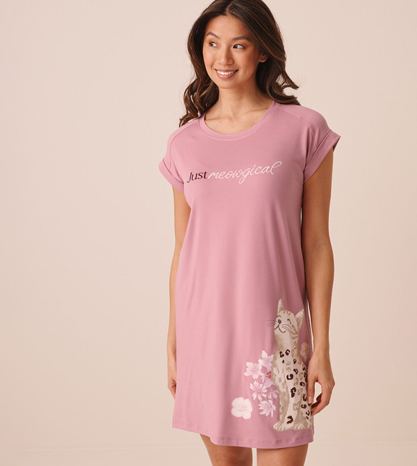 La Vie en Rose  Night Dress & Gowns - Pink Night Dress & Gowns