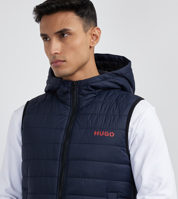 هوغو clearance sa - أزرق غامق Puffer Jacket