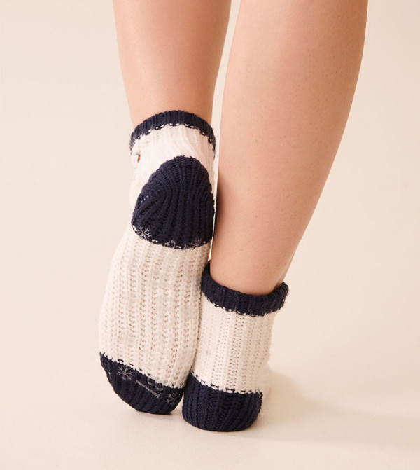 La Vie en Rose  Ankle Length Socks - White Ankle Length Socks
