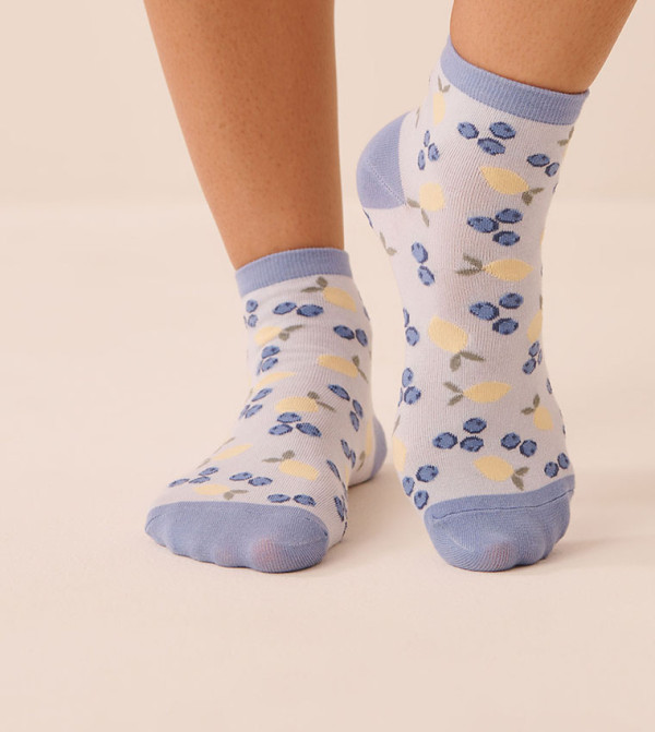 لافي ان روز  جوارب   - أزرق Ankle Length Socks