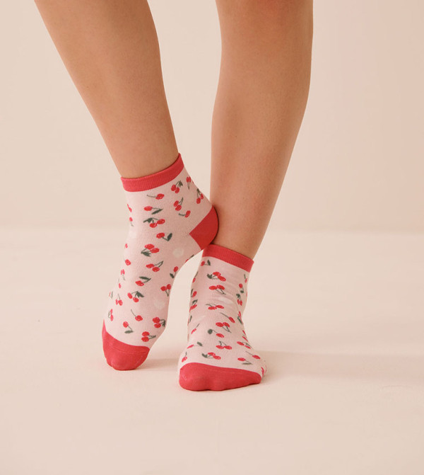 لافي ان روز  جوارب للكاحل  - أحمر  Ankle Length Socks