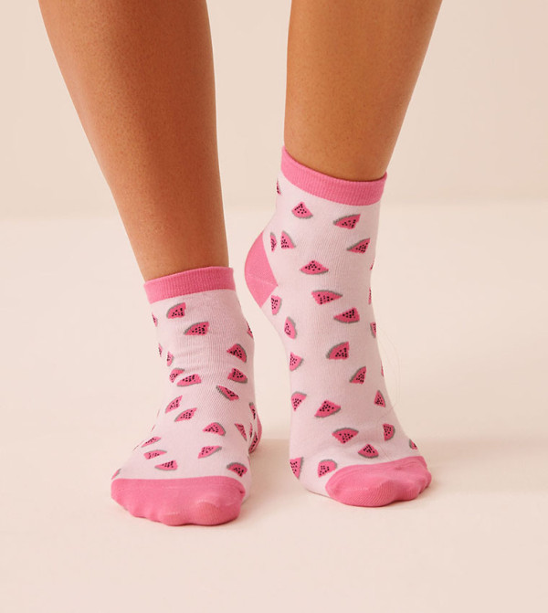 لافي ان روز  جوارب للكاحل  - وردي Ankle Length Socks
