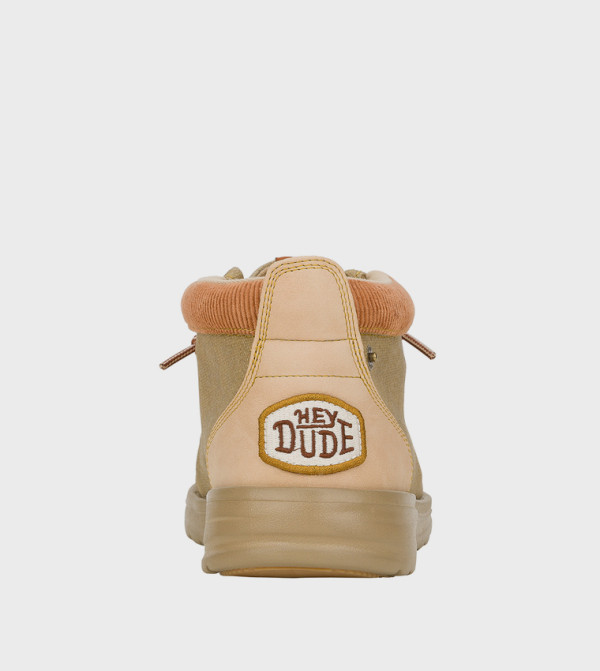 HEY DUDE Boots - Beige Lace up Boots