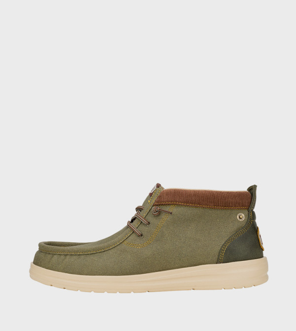 هاي دود  أبوات - أخضر Lace up Boots