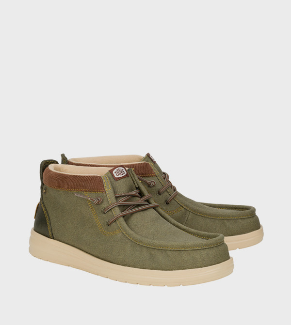 هاي دود  أبوات - أخضر Lace up Boots