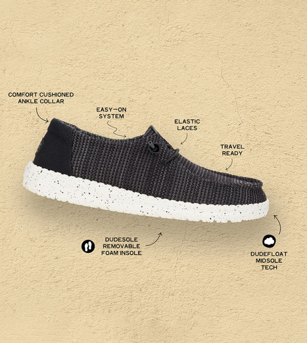 HEY DUDE  Slip-Ons - Black Casual Slip-ons