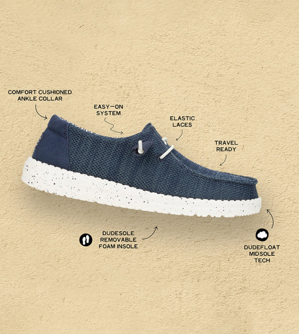 HEY DUDE  Slip-Ons - Navy Casual Slip-ons