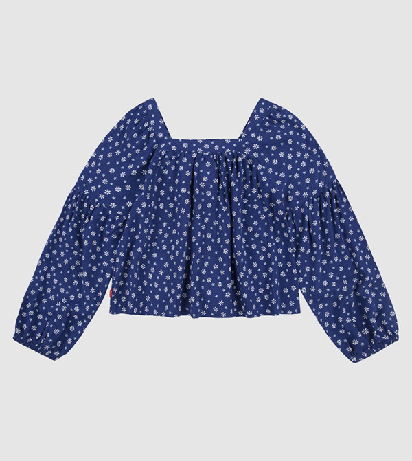 Levi's  cobalt-and-ochre - Blue Tops