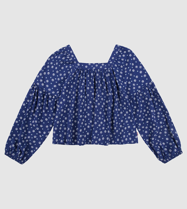 Levi's  cobalt-and-ochre - Blue Tops