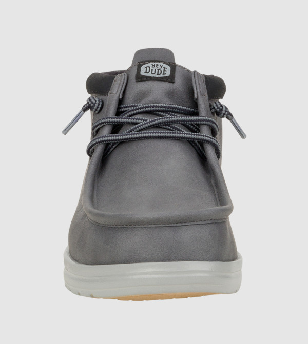 هاي دود  بوت برباط - رمادي Lace up Boots