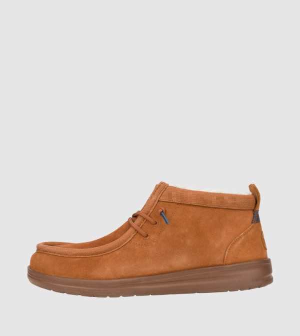HEY DUDE Boots - Brown Lace up Boots