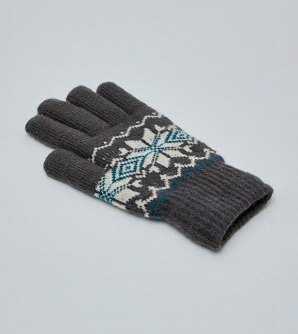 R&B  Gloves - CHARCOAL Knit