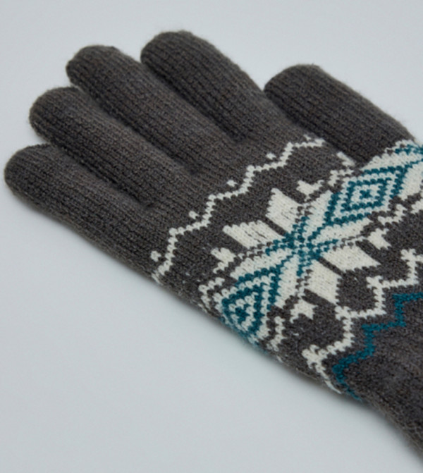 R&B  Gloves - CHARCOAL Knit