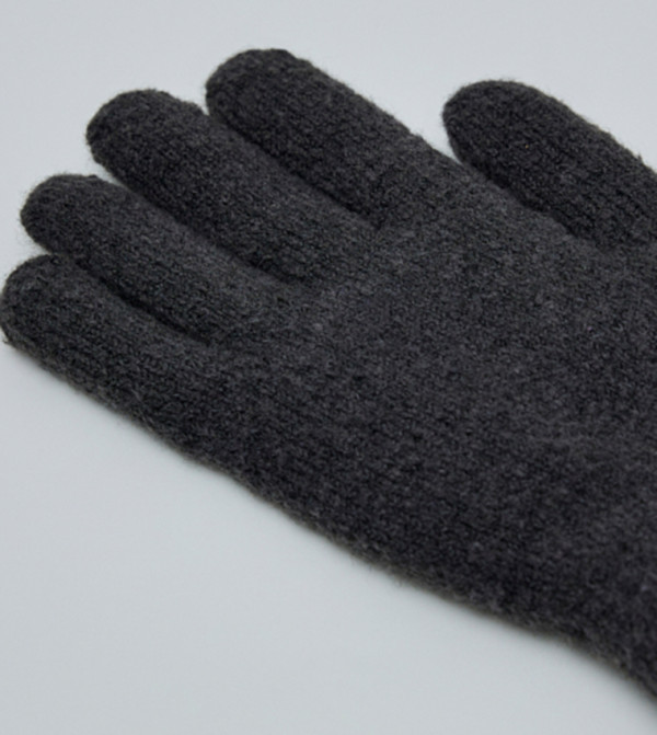 R&B  Gloves - Dark Grey Knit