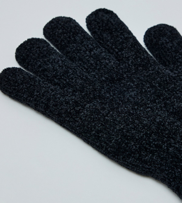 أر آند بي  قفازات - أسود Knit