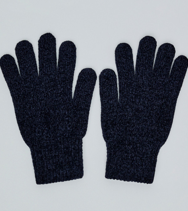 أر آند بي  قفازات - كحلي Knit
