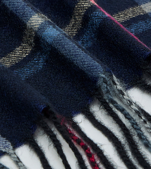 R&B  Scarves - Navy Knitted Scarves