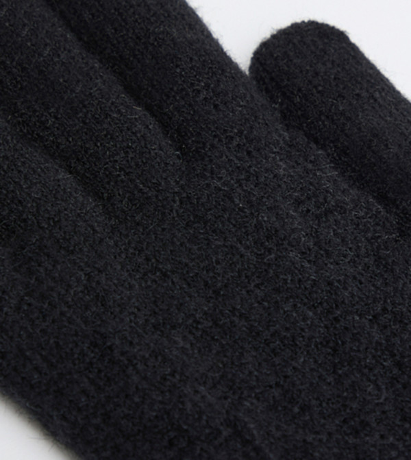 R&B  Gloves - BLACK Knit