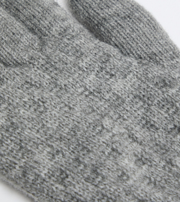أر آند بي  قفازات - رمادي Knit