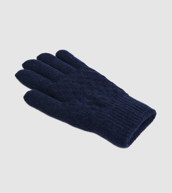 أر آند بي  قفازات - كحلي Knit