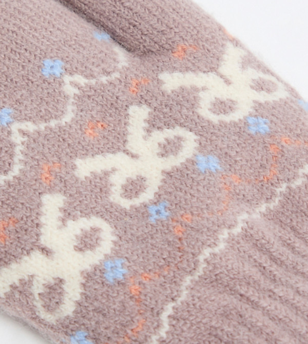 أر آند بي  قفازات - رمادي داكن Knit