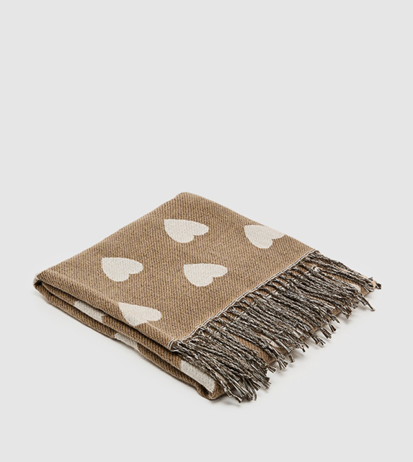 أر آند بي  أوشحة صوفية - بيج Woolen Scarves