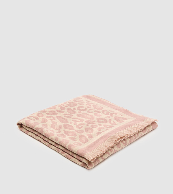 أر آند بي  أوشحة صوفية - وردي Woolen Scarves